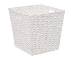 Cesta de mimbre Mix N Modul 31x31 cm blanca