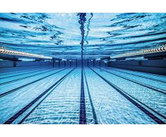 Scenolia Papel Pintado Déco Póster Piscina 3 x 2,70 M | Déco y Fotos de Pared XXL Calidad HD