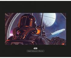 Komar Wandbild Von Star Wars Classic RMQ Tie-Fighter Pilot | Kinderzimmer, Jugendzimmer, Dekoration, Kunstdruck | ohne Rahmen | WB158-50x40 fotomural, carbÃ³n