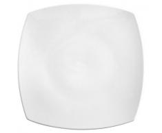 SATURNIA Tokio Plato Marco, Porcelana, Blanco, 31Â x 31Â x 4Â cm