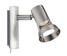 Paulmann 66698Â Spotlight teja Max 1Â x 10Â W GU10Â NÃ­quel satinado 230Â V metal 666.98Â plafÃ³n lÃ¡mpara LED de techo lÃ¡mpara techo foco