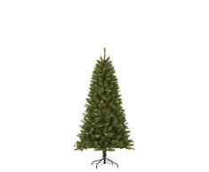 Giftsome - Ãrbol de Navidad Artificial con iluminación LED, Ramas Flexibles, luz Blanca cálida, 155 cm, Verde