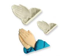 JEM Pop It - Moldes con Forma de Manos Rezando para DecoraciÃ³n de Pasteles, Juego de 2 â TamaÃ±os Grandes y PequeÃ±os