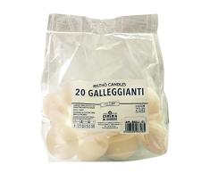 Velas flotantes à 4,5 cm altura 2,7 cm 20 unidades - Beige