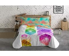 Lois Funda Nordica Indio Cama de 135 cm, Blanco, 135_ cm