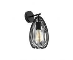 EGLO Clevedon lámpara de Pared E27, 60 W, Negro