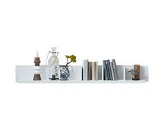 Stella Trading Wandpaneel con Suelo, Madera, Blanco, 20Â x 143Â x 18Â cm