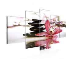 Runa Art Imagen de Flores orquÃ­dea â Lienzo de Pared XXL Formato Pared imÃ¡genes de salÃ³n Vivienda decoraciÃ³n Impresiones de Arte Rojo 5 Piezas â Fabricado en Alemania â Listo para Colgar 204253a