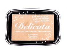 Rayher Delicata Metallic - Almohadilla para sellos, Cachemira, 9,9x6,8x1,9cm, GrÃ¶Ãe L