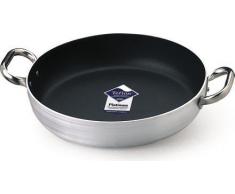 Ollas Agnelli Platinum Pan de Aluminio, con Dos Asas en Acero Inoxidable, Plata, 20 cm