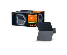 LEDVANCE ENDURA STYLE BAT 50cm- LÃ¡mpara de exterior moderna, con carcasa de aluminio, aplique LED, 9,5W, 3000K, 580 Lumen, RAL 7016 gris oscuro, forma de ala