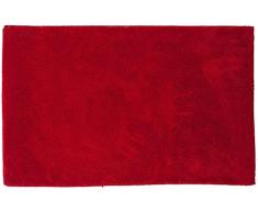 Sealskin Alfombra de Baño Antideslizante Absorbente Doux, 50 x 80 x 1 cm, Poliéster, Rojo