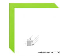 Rahmen nach Maß Miami hellgrün Marco de Fotos, Madera, Verde Claro, 13.0 x 18.0 x 1.7 cm