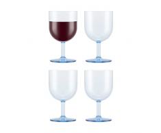 Bodum OKTETT 4 - Copas de vino tinto de plÃ¡stico, reutilizables, 0,25 l