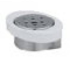 Spirella colecciÃ³n Sidney, Bandeja para Pastilla de jabÃ³n 13x10,5x4,5, Metal Cromado Inoxidable y Porcelana, Blanco