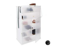 Relaxdays Zapatero Modular con 6 Compartimentos, Blanco, 94 X 61.5 X 31.5 Cm