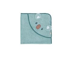 Sterntaler Toalla de baÃ±o Unisex para bebÃ© Gots con diseÃ±o de Kalla â Poncho de baÃ±o para bebÃ© con Capucha â Toalla con diseÃ±o de Koala â Bio â Azul Jaspeado