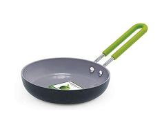 GreenPan Mini Sartén Antiadherente de Aluminio con Revestimiento de Cerámica, Apto para Todo Tipo de Cocinas, Inducción, Horno y Lavavajillas, 12.5 cm, Gris