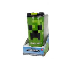 Stor8412497004423Aislado Acero Inoxidable Térmica Café Vaso, 425 ml Capacidad, Minecraft