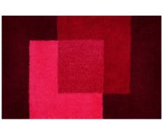 Spirella 55 x 65, Rojo colección Crossover, Alfombrilla de Ducha, 100% AcrÃlico