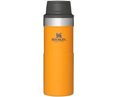 Stanley Trigger Action Termo Café Para Llevar 0.35L Saffron , Botella Termica Sin BPA , Mantiene FrÃo 5 Horas , Vaso Termico Café de Acero Inoxidable , Apta Para Lavavajillas