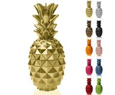 Candellana Hecho a Mano Pineapple Vela de Regalo - Divertida - Vela Decorativa - Decoración del Hogar - Regalos para Amigos - Mecha de Algodón - Tiempo de Quemado 119h - Vela Classic Gold