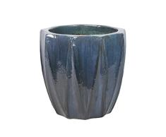 Macetero Gres Verde 51X51X50 Cm
