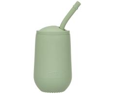 ezpz Happy Cup 24 meses +. Vaso de entrenamiento para niÃ±os pequeÃ±os con tapa y pajita. 100% silicona. DiseÃ±ado por un especialista en alimentaciÃ³n pediÃ¡trica. Salvia