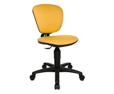 Topstar High Kid Silla giratoria Infantil, Tela, Amarillo, 40 x 43 x 90 cm