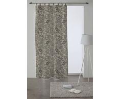 Martina Home Toscana Cortina Trabillas, Tela, Gris, 140 X 260 cm