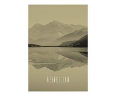 Komar Wandbild Von Word Lake Reflection Sand | Poster, Bild, Wohnzimmer, Schlafzimmer, Dekoration, Kunstdruck | ohne Rahmen | P086B-50x70 fotomural, Gelb, Grau, Schwarz