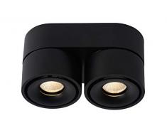 Lucide YUMIKO - Foco de techo - Ã 7,8 cm - LED Regul. - 2x8W 2700K - Negro