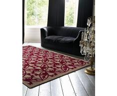 Benuta Alfombra Kaleido Rosa 160 x 230 cm | Moderna Alfombra para salón y Dormitorio