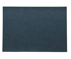 ASA Vegan Leather Juego de Mesa, Poliuretano, Azul Verdoso, 46 x 33 cm