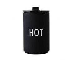Design Letters Taza Termica 350 ml | Taza de café para Llevar | Vaso termico café y té | Tazas de viaje aisladas sin BPA | Taza Térmica de acero inoxidable | Termo Cafe para bebidas frÃas y calientes