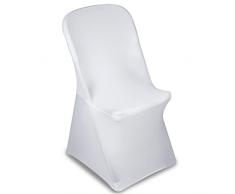 Green Blue GB374 Funda para Silla de Catering, 88x50x45cm, Spandex, Blanco