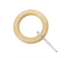 Gardinia Juego de Barras de Cortina Shorty, 1 Barra, 25 mm de diÃ¡metro, 160 cm, Madera de Haya