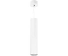 Adviti BARBRA PLR GU10 Lampara Techo Salon Max 35W IP20 Redonda Aluminio (Blanco)