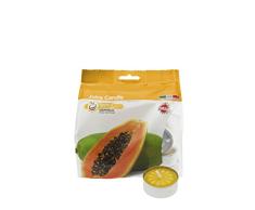 Cereria de Giorgio Concentrado de Vela Tealight perfumadas Alla Frutas, Cera, Naranja Claro, 3.8Â X 3.8Â X 1.6Â cm, 25Â Unidades