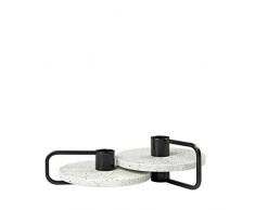 blomus - Portavelas (6 x 4 x 14 cm, 12,5 cm de diÃ¡metro), Color Blanco