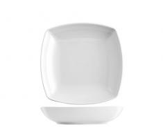 SATURNIA Tokio Plato Hondo Marco, Porcelana, Blanco, 6Â Unidad