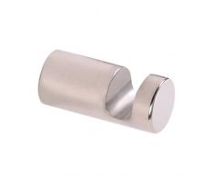 Haceka 1138349 único Gancho Hanging Systems de Acero Inoxidable Cromado, Plata, 2 Unidades, 10 x 10 x 5 cm