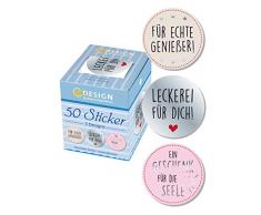 Avery Zweckform - Pegatinas de Navidad, color carbón