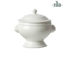 La Caja de Regalo de Porcelana quimera de León Fuente sopera, Blanco, 22 cm
