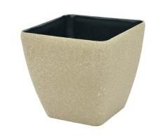 Europalms STONA-33 Rectangular Deco macetero, Beige