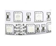 Jandei - Tira Led RGB 24V, 5 metros, 15W, 1200 LM, 300 LEDs, SMD5050, Adhesiva y Flexible, Cortable cada 10 cms. Perfecta para Decoración e Iluminación Interior (no incluye fuente alimentación)