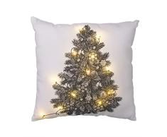 Cojin con luz Estampado arbol Navidad 2xaa