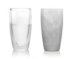Amsterdam Glass Copa de Vino de Doble Pared, 140 ml, 2 Unidades, FWNE01042