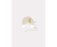 Komar Wandbild Von Baby Happy | Poster, Bild, Wohnzimmer, Schlafzimmer, Dekoration, Kunstdruck | ohne Rahmen | P108-50x70 fotomural, Braun, WeiÃ, Grau