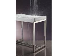 Manillons Torrent Asiento de Ducha, Metal, Plateado, 47x40x30 cm